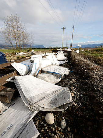 Sumas Prairie, Abbotsford largely under water Saturday Nov 20, 2021 due to flooding from an Atmospheric River system.