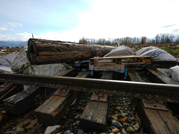 Sumas Prairie, Abbotsford largely under water Saturday Nov 20, 2021 due to flooding from an Atmospheric River system.