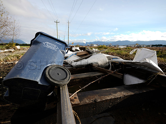 Sumas Prairie, Abbotsford largely under water Saturday Nov 20, 2021 due to flooding from an Atmospheric River system.