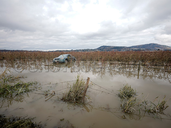 Sumas Prairie, Abbotsford largely under water Saturday Nov 20, 2021 due to flooding from an Atmospheric River system.