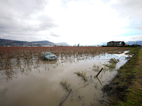 Sumas Prairie, Abbotsford largely under water Saturday Nov 20, 2021 due to flooding from an Atmospheric River system.