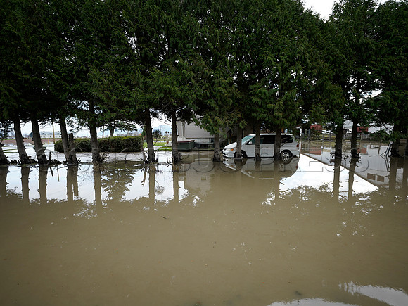 Sumas Prairie, Abbotsford largely under water Saturday Nov 20, 2021 due to flooding from an Atmospheric River system.