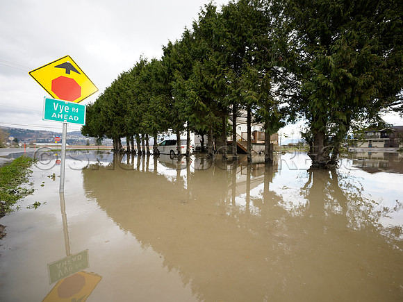 Sumas Prairie, Abbotsford largely under water Saturday Nov 20, 2021 due to flooding from an Atmospheric River system.