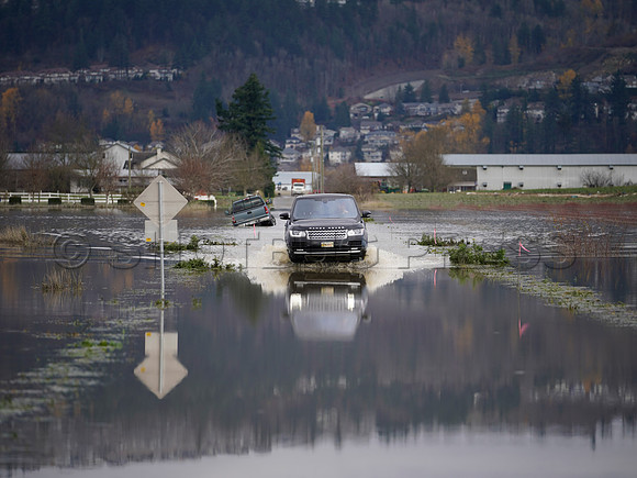 Sumas Prairie, Abbotsford largely under water Saturday Nov 20, 2021 due to flooding from an Atmospheric River system.