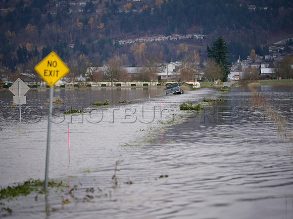 Sumas Prairie, Abbotsford largely under water Saturday Nov 20, 2021 due to flooding from an Atmospheric River system.