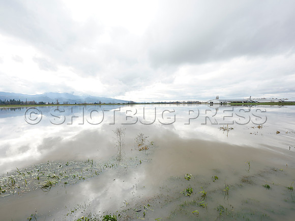 Sumas Prairie, Abbotsford largely under water Saturday Nov 20, 2021 due to flooding from an Atmospheric River system.