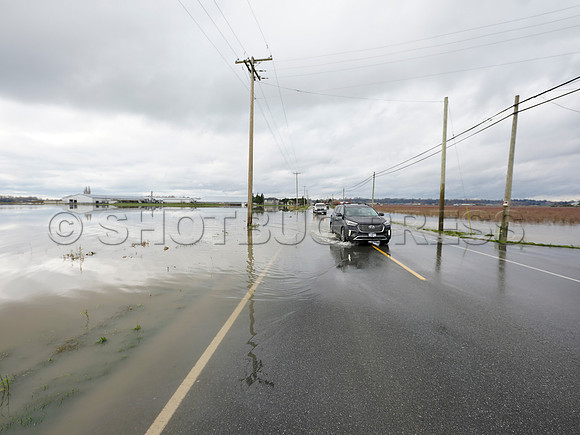 Sumas Prairie, Abbotsford largely under water Saturday Nov 20, 2021 due to flooding from an Atmospheric River system.