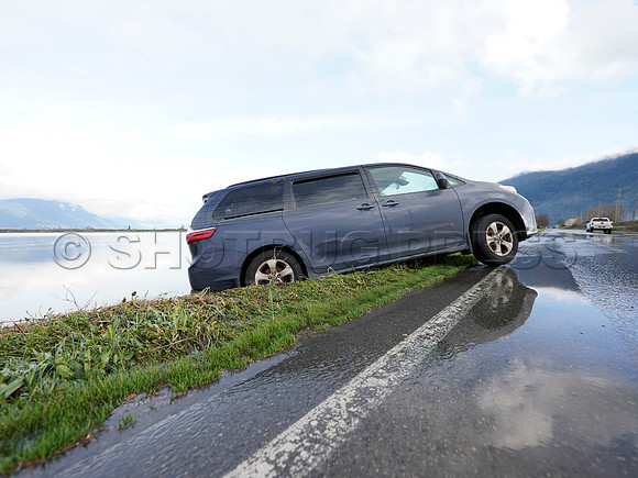 Sumas Prairie, Abbotsford largely under water Saturday Nov 20, 2021 due to flooding from an Atmospheric River system.