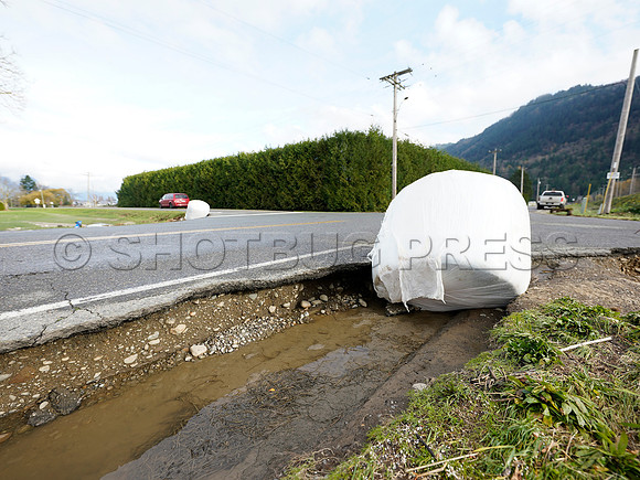 Sumas Prairie, Abbotsford largely under water Saturday Nov 20, 2021 due to flooding from an Atmospheric River system.