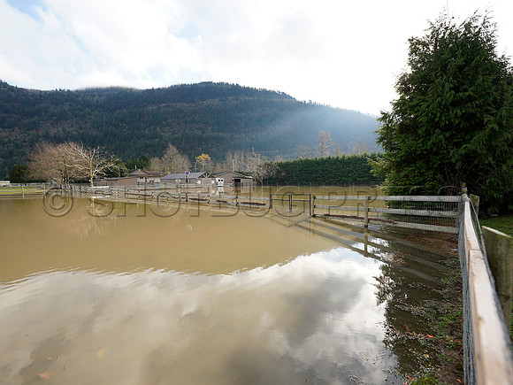 Sumas Prairie, Abbotsford largely under water Saturday Nov 20, 2021 due to flooding from an Atmospheric River system.