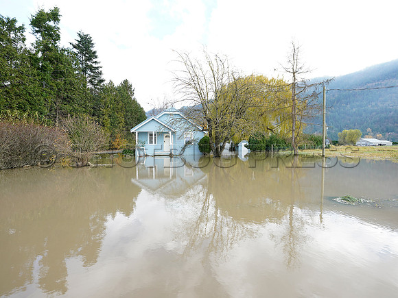 Sumas Prairie, Abbotsford largely under water Saturday Nov 20, 2021 due to flooding from an Atmospheric River system.