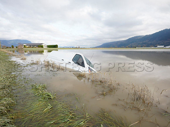 Sumas Prairie, Abbotsford largely under water Saturday Nov 20, 2021 due to flooding from an Atmospheric River system.