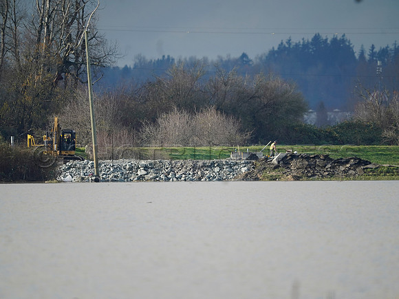 Sumas Prairie, Abbotsford largely under water Saturday Nov 20, 2021 due to flooding from an Atmospheric River system.