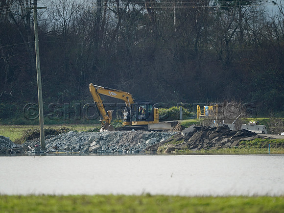 Sumas Prairie, Abbotsford largely under water Saturday Nov 20, 2021 due to flooding from an Atmospheric River system.