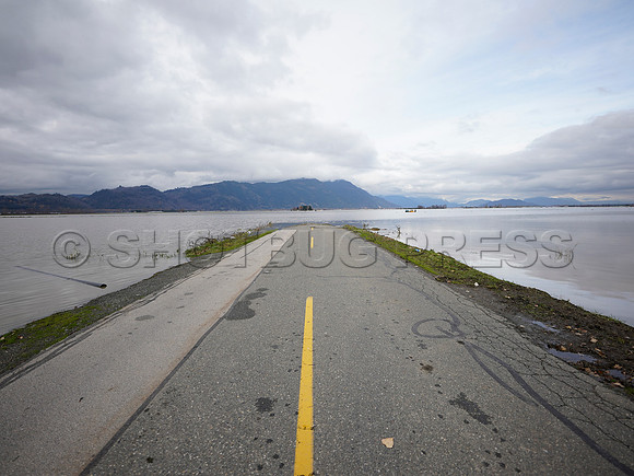 Sumas Prairie, Abbotsford largely under water Saturday Nov 20, 2021 due to flooding from an Atmospheric River system.