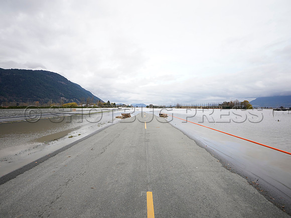 Sumas Prairie, Abbotsford largely under water Saturday Nov 20, 2021 due to flooding from an Atmospheric River system.