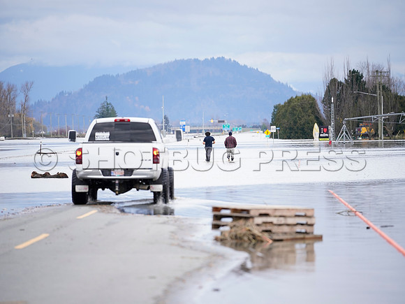 Sumas Prairie, Abbotsford largely under water Saturday Nov 20, 2021 due to flooding from an Atmospheric River system.