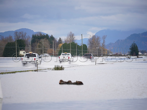 Sumas Prairie, Abbotsford largely under water Saturday Nov 20, 2021 due to flooding from an Atmospheric River system.