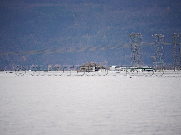 Sumas Prairie, Abbotsford largely under water Saturday Nov 20, 2021 due to flooding from an Atmospheric River system.