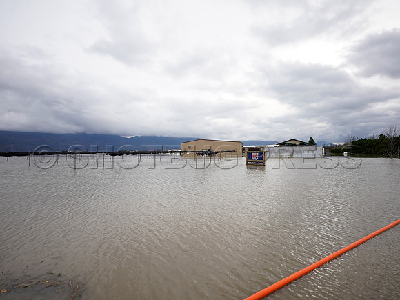 Sumas Prairie, Abbotsford largely under water Saturday Nov 20, 2021 due to flooding from an Atmospheric River system.