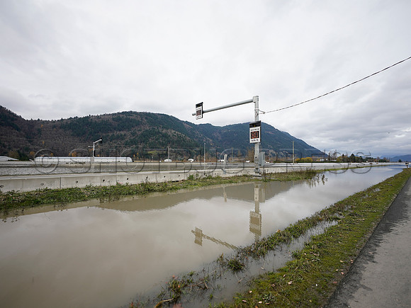 Sumas Prairie, Abbotsford largely under water Saturday Nov 20, 2021 due to flooding from an Atmospheric River system.