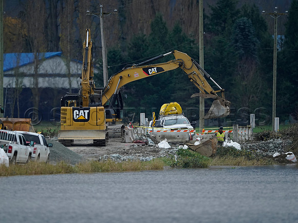 Sumas Prairie, Abbotsford largely under water Saturday Nov 20, 2021 due to flooding from an Atmospheric River system.