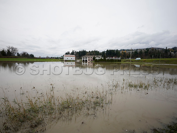 Sumas Prairie, Abbotsford largely under water Saturday Nov 20, 2021 due to flooding from an Atmospheric River system.