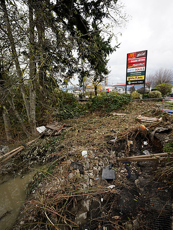Sumas Prairie, Abbotsford largely under water Saturday Nov 20, 2021 due to flooding from an Atmospheric River system.