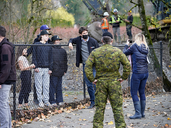 Nov 26, 2021 Prime Minister Justin Trudeau visits Abbotsford to assess the flooding in the Sumas Prairie