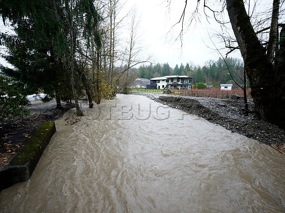 Nov 28, 2021 Clayburn Creek in Old Clayburn Village, Abbotsford rises to potentially dangerous levels.