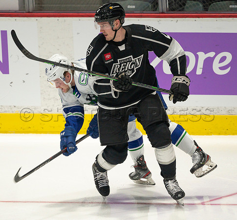 Nov 30, 2021, Abbotsford Canucks defeat Ontario Reign 3-2 in Abbotsford, BC, Canada