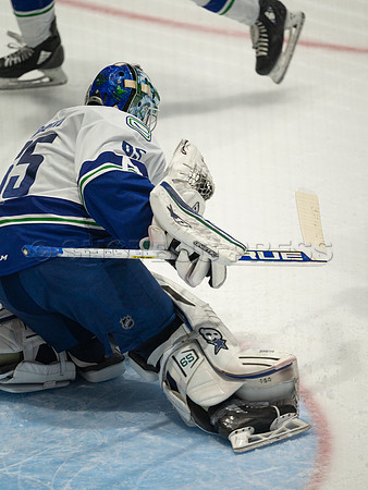 Nov 30, 2021, Abbotsford Canucks defeat Ontario Reign 3-2 in Abbotsford, BC, Canada