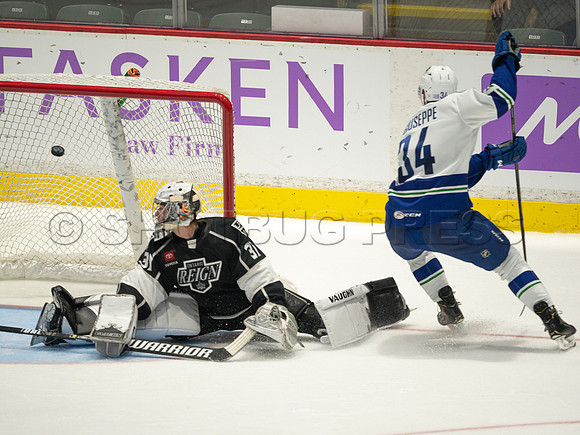 Nov 30, 2021, Abbotsford Canucks defeat Ontario Reign 3-2 in Abbotsford, BC, Canada