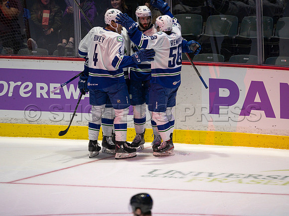 Nov 30, 2021, Abbotsford Canucks defeat Ontario Reign 3-2 in Abbotsford, BC, Canada