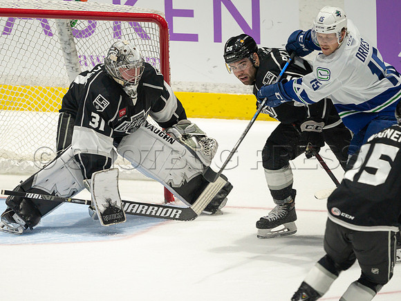 Nov 30, 2021, Abbotsford Canucks defeat Ontario Reign 3-2 in Abbotsford, BC, Canada