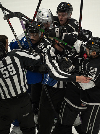 Nov 30, 2021, Abbotsford Canucks defeat Ontario Reign 3-2 in Abbotsford, BC, Canada