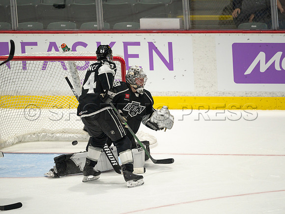 Nov 30, 2021, Abbotsford Canucks defeat Ontario Reign 3-2 in Abbotsford, BC, Canada