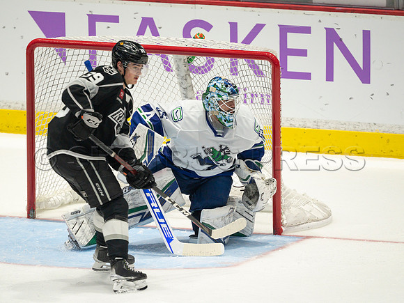 Nov 30, 2021, Abbotsford Canucks defeat Ontario Reign 3-2 in Abbotsford, BC, Canada
