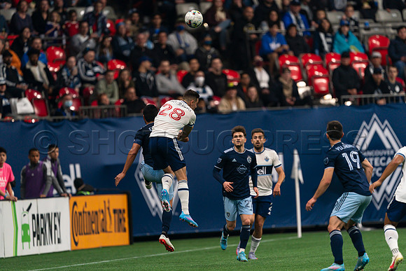 Sat, April 2, 2022 The Vancouver Whitecaps FC clinch a 1-0 win over Sporting Kansas City in Vancouver.