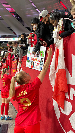Fri, Apr 8, 2022 Canadian National Womens soccer team defeats Nigeria 2-0