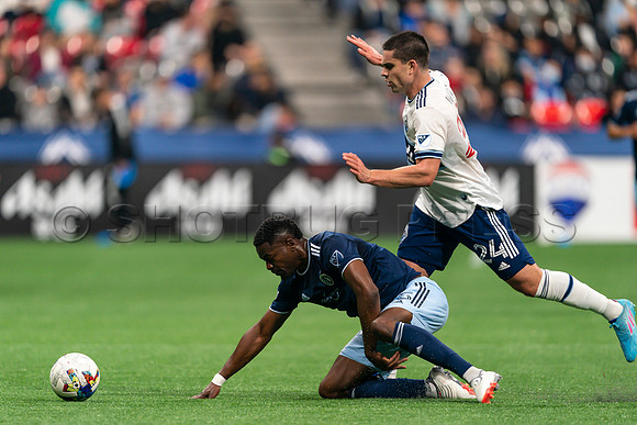Sat, April 2, 2022 The Vancouver Whitecaps FC clinch a 1-0 win over Sporting Kansas City in Vancouver.