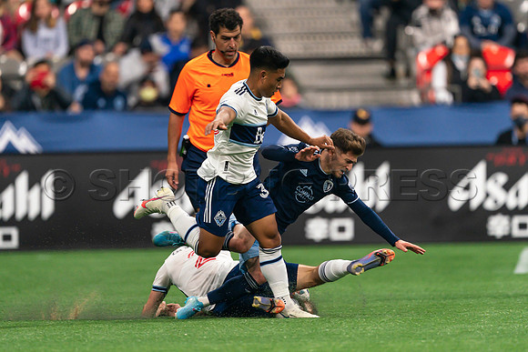 Sat, April 2, 2022 The Vancouver Whitecaps FC clinch a 1-0 win over Sporting Kansas City in Vancouver.