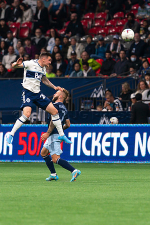 Sat, April 2, 2022 The Vancouver Whitecaps FC clinch a 1-0 win over Sporting Kansas City in Vancouver.