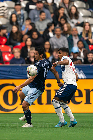Sat, April 2, 2022 The Vancouver Whitecaps FC clinch a 1-0 win over Sporting Kansas City in Vancouver.