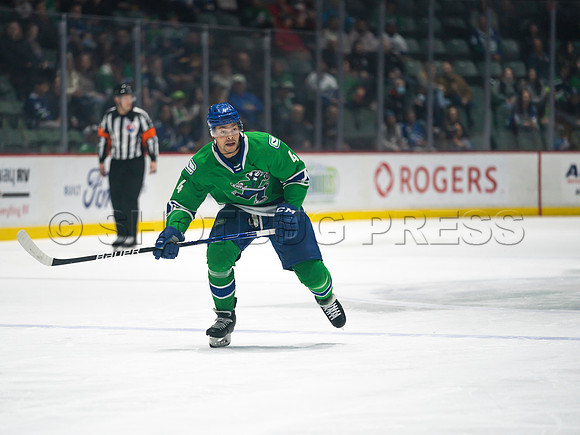Wed, March 16, 2022 Abbotsford Canucks make an epic comeback to take a 5-4 win in OT against the Manitoba Moose in Abbotsford, BC