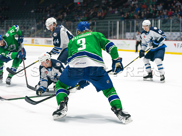 Wed, March 16, 2022 Abbotsford Canucks make an epic comeback to take a 5-4 win in OT against the Manitoba Moose in Abbotsford, BC