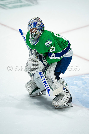 Sun, March 13, 2022 Abbotsford Canucks take Colorado Eagles 5–4 in OT at Abbotsford Event Centre in Abbotsford, BC