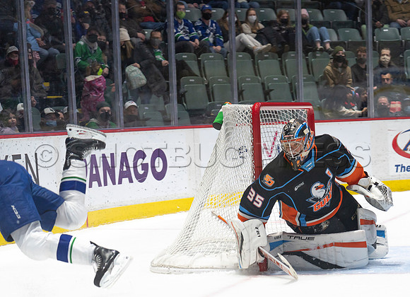 Abbotsford Canucks defeat San Diego Gulls 4-2 on Sunday, Jan 23, 2022 at Abbotsford Centre.