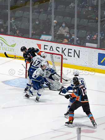 Abbotsford Canucks defeat San Diego Gulls 4-2 on Sunday, Jan 23, 2022 at Abbotsford Centre.