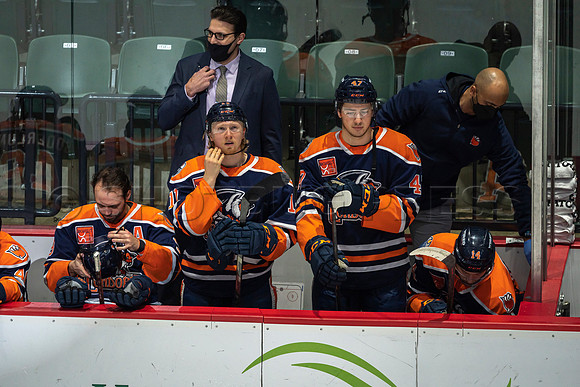 Abbotsford Canucks shutout by the Edmonton Oilers Farm Team, The Bakersfield Condors, Sunday, Jan 9, 2022 at Abbotsford Centre